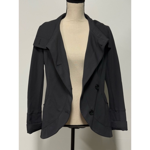 White House Black Market Lightweight Jacket Gray Size 6 - Picture 11 of 11